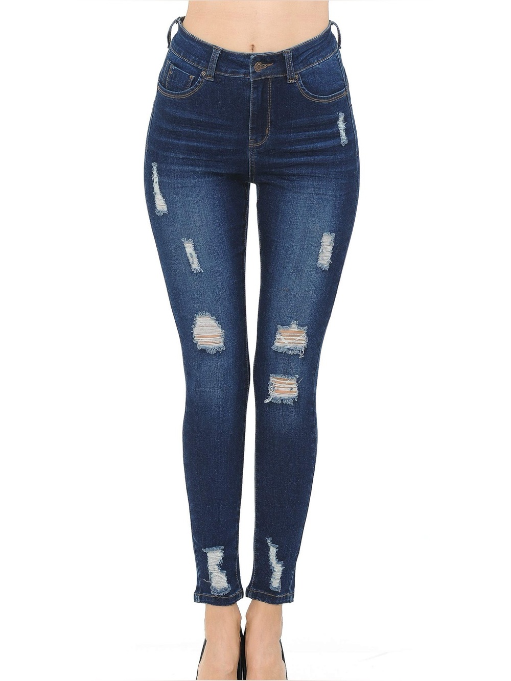 Wax London Denim Jean Women's Push-Up High-Rise Skinny Jean in Fine Cotton D.